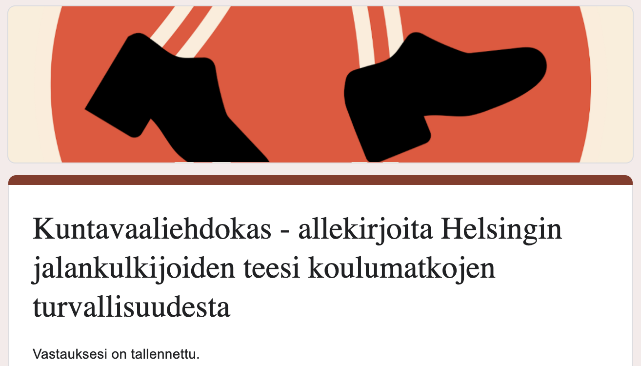 8. Turvalliset koulumatkat (Jalankulkijat)